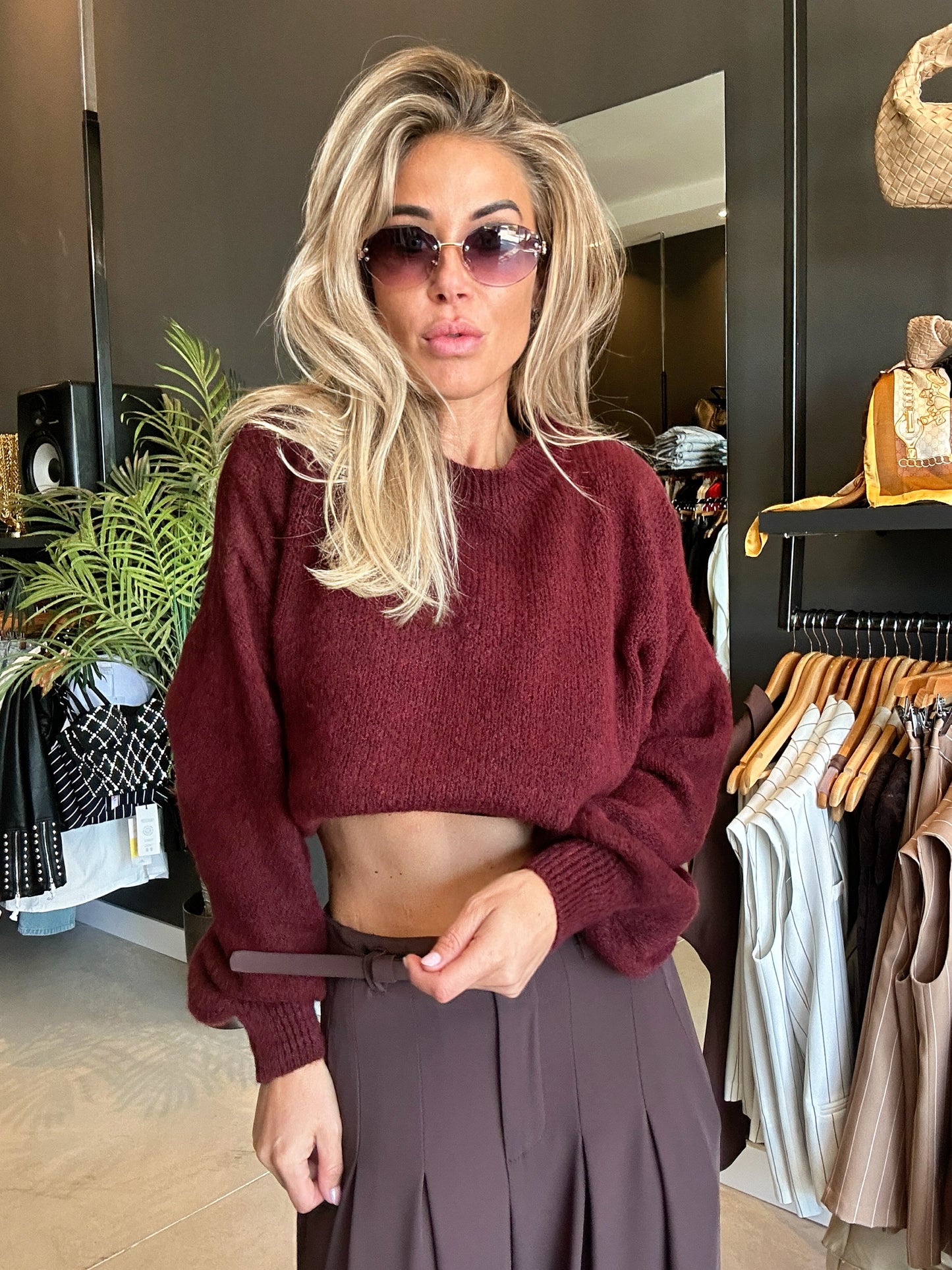 Sweater ROMY burgundy