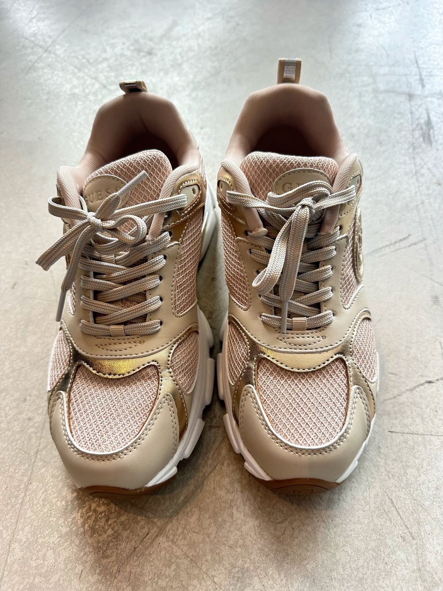 Sneakers Guess beige & gold