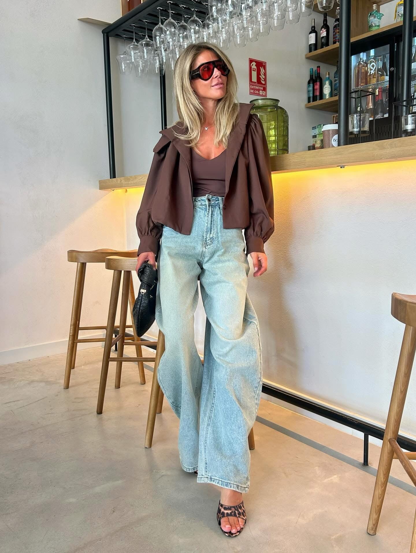 Trendy balloon-fit jeans