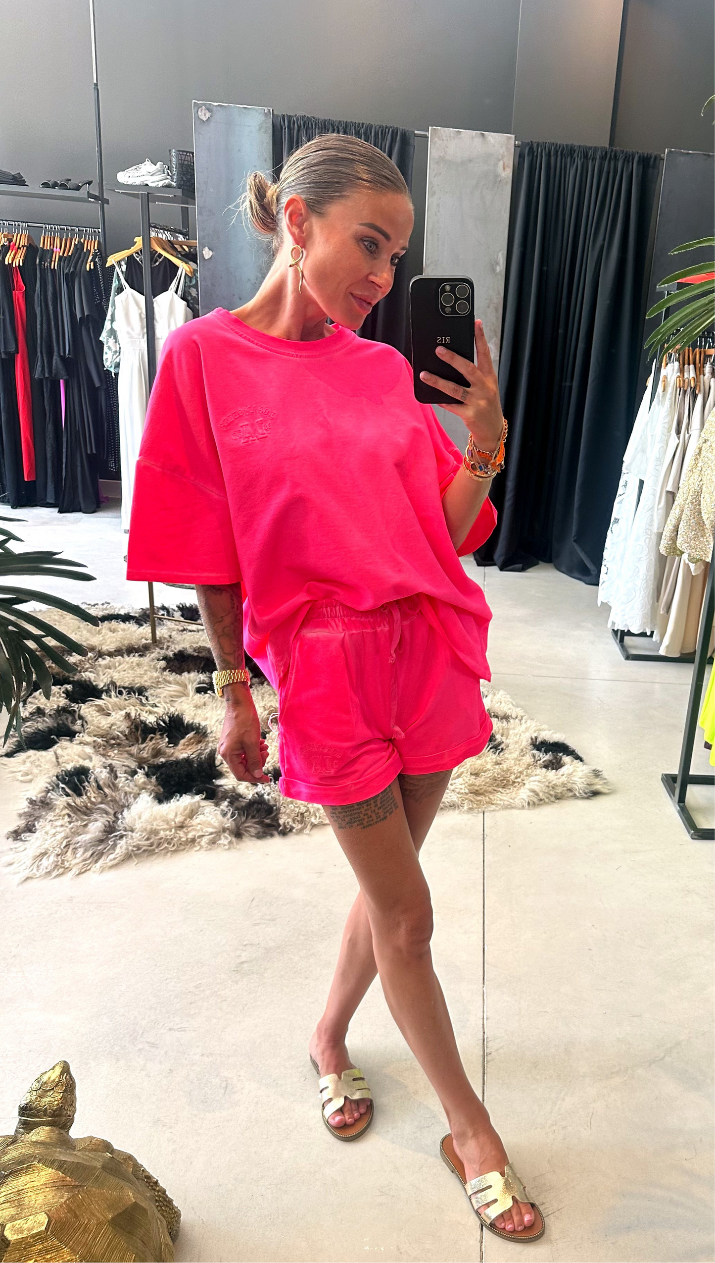 Fluo setje Roos