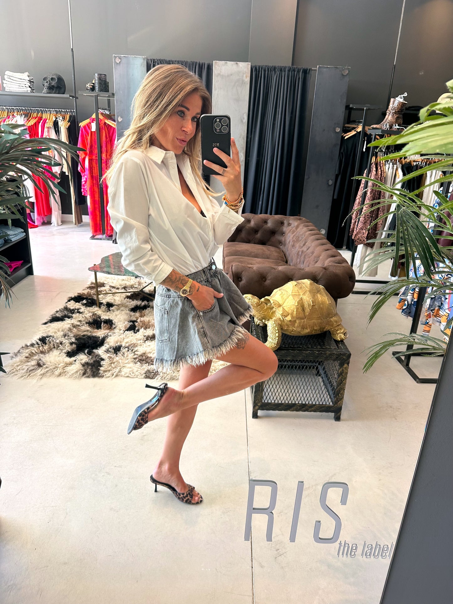 Short Kristy dark grey