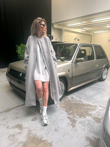 Long grey coat