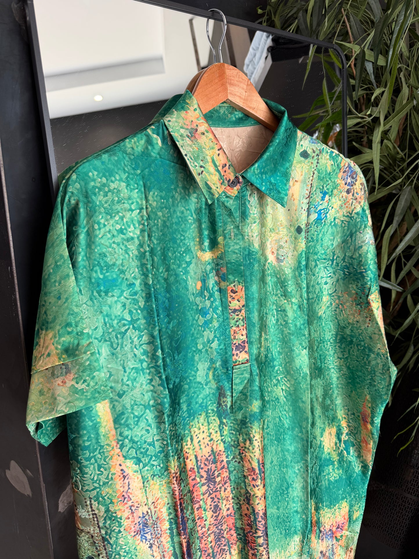 Silk green Summerdress