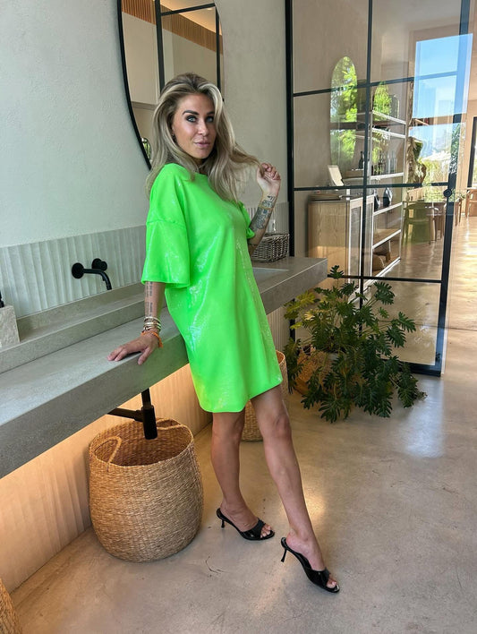 Glitterdress green