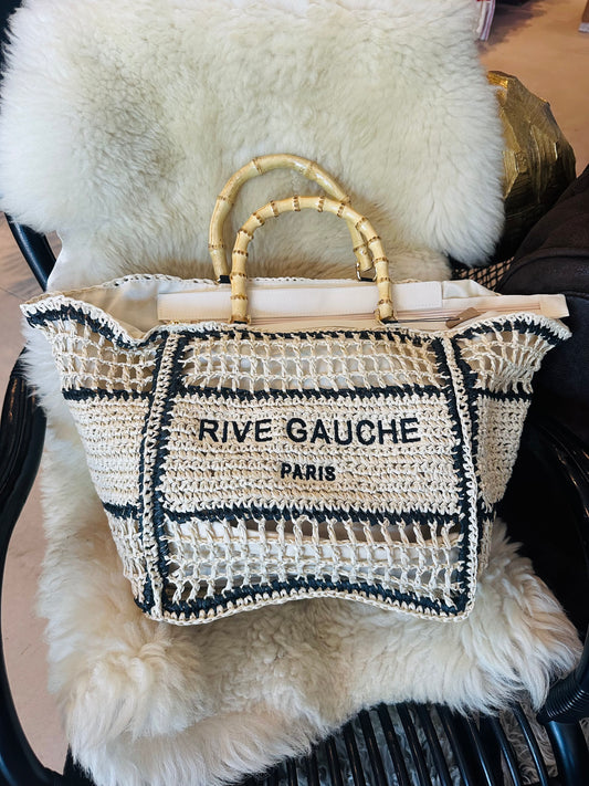 Strandtas Rive Gauche Paris Beige