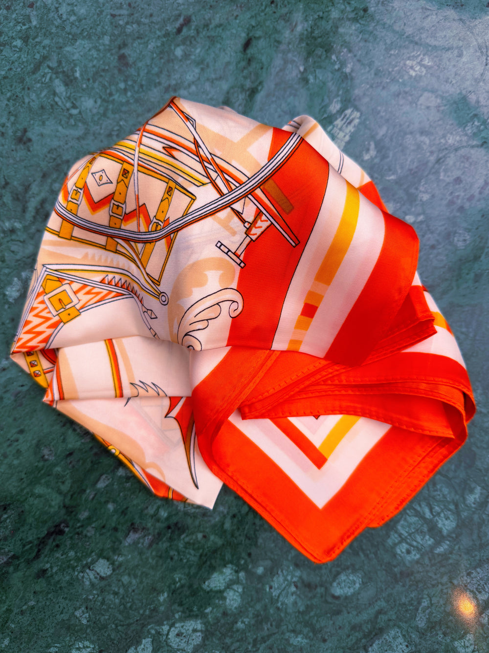 Scarf viscose orange