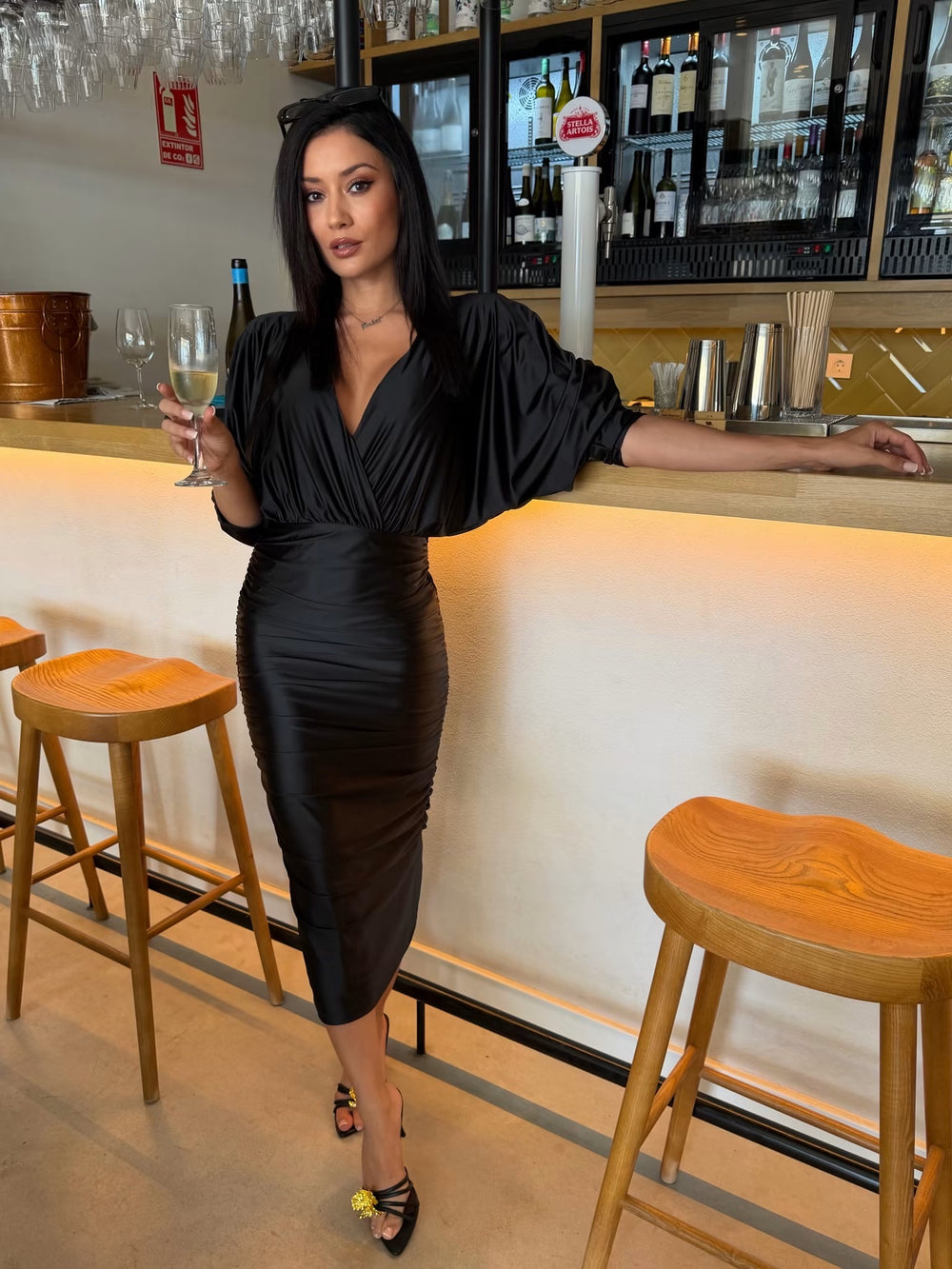 Black evening dress