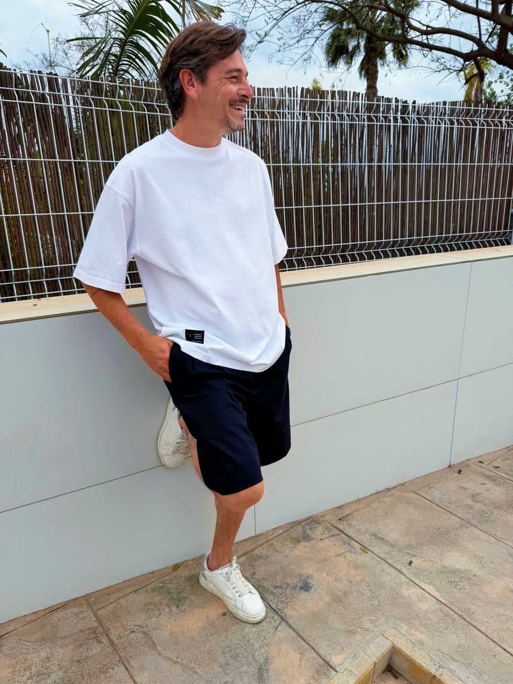 White oversized model