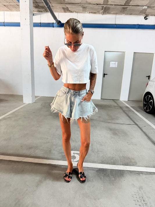 Short Kristy light blue