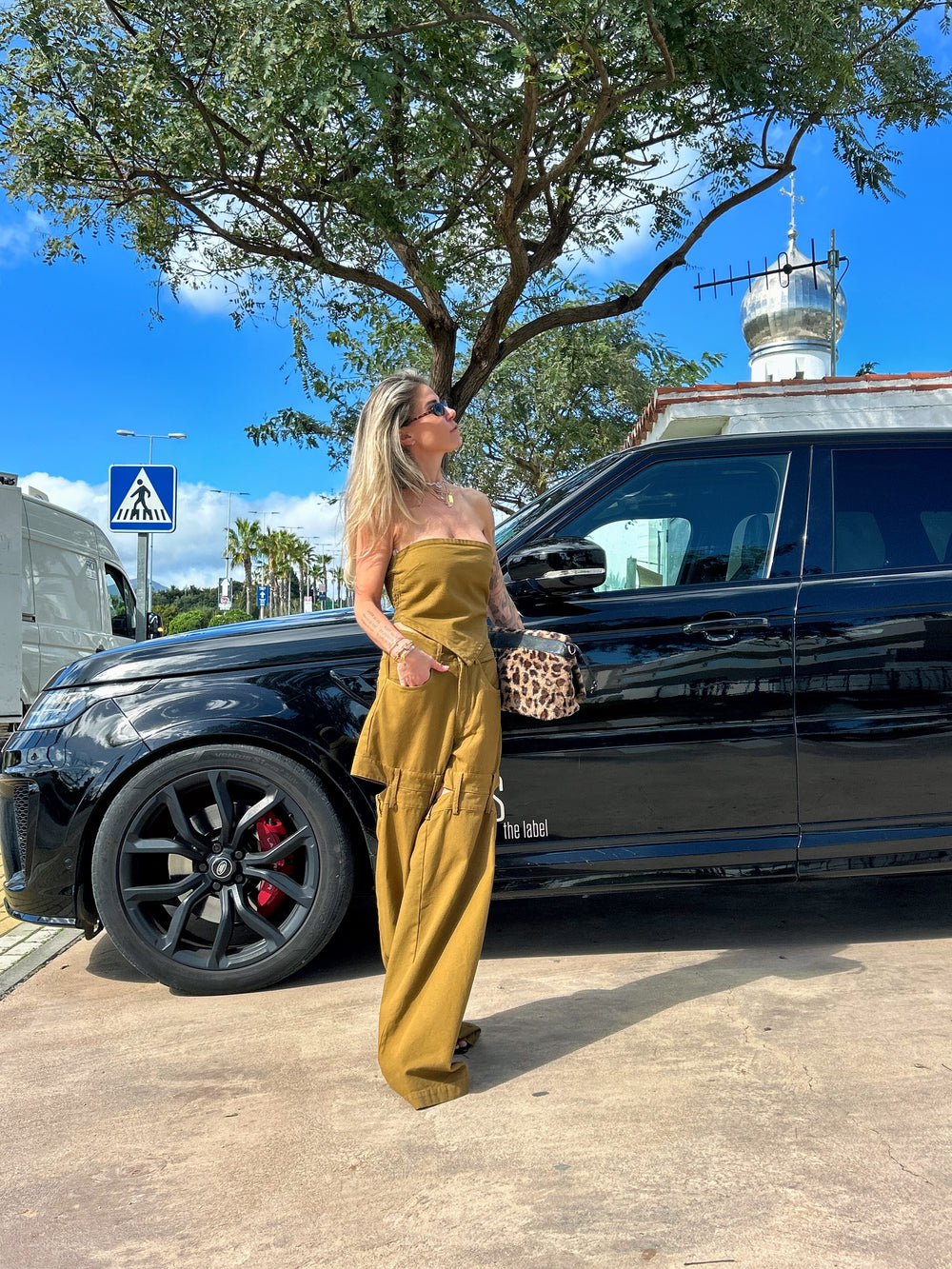 KHAKI DENIM SET