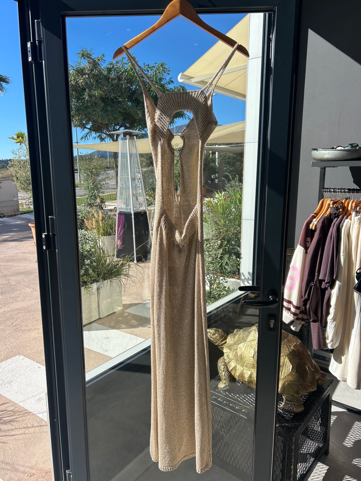 GOLD SILVER HOOP DRESS