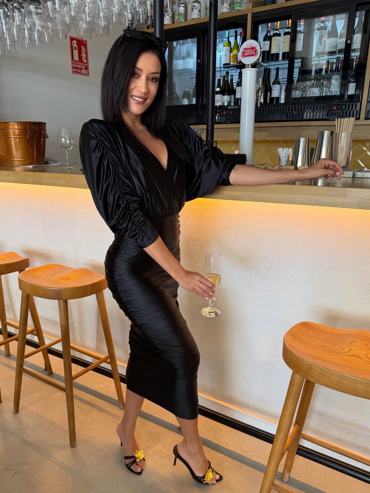 Black evening dress