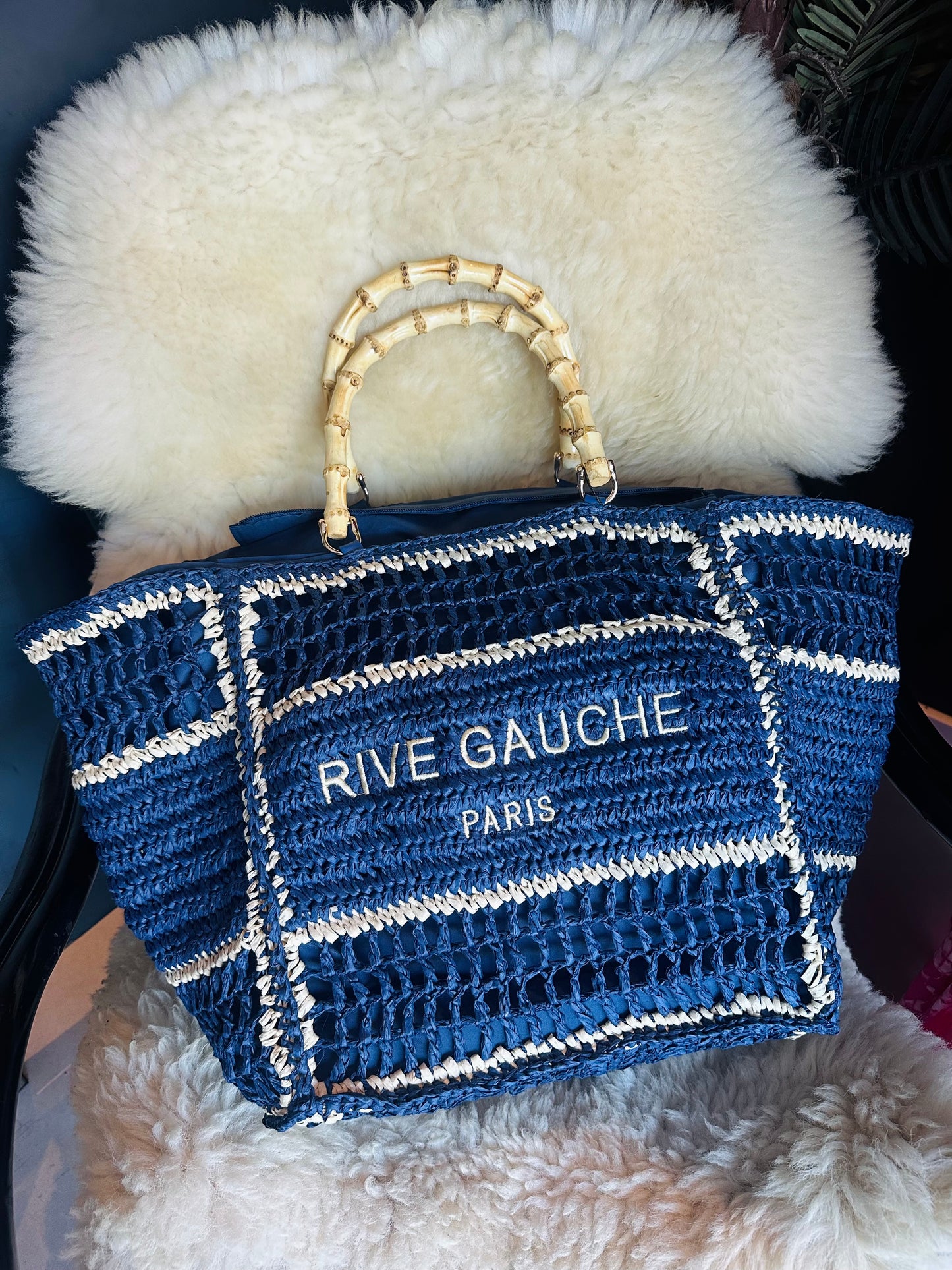 Strandtas Rive Gauche Paris Blue