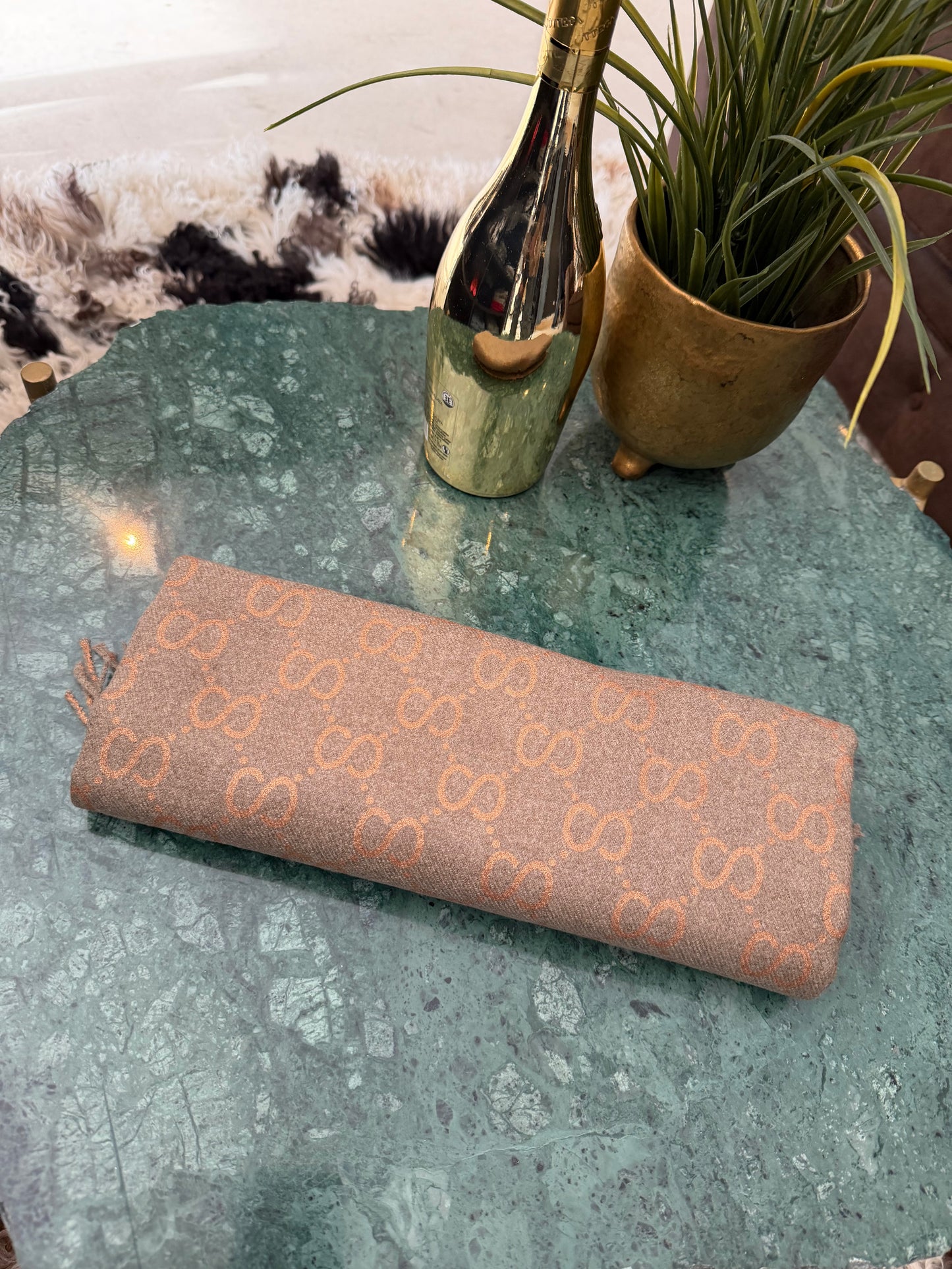 Scarf same model FF - s. - dark gold