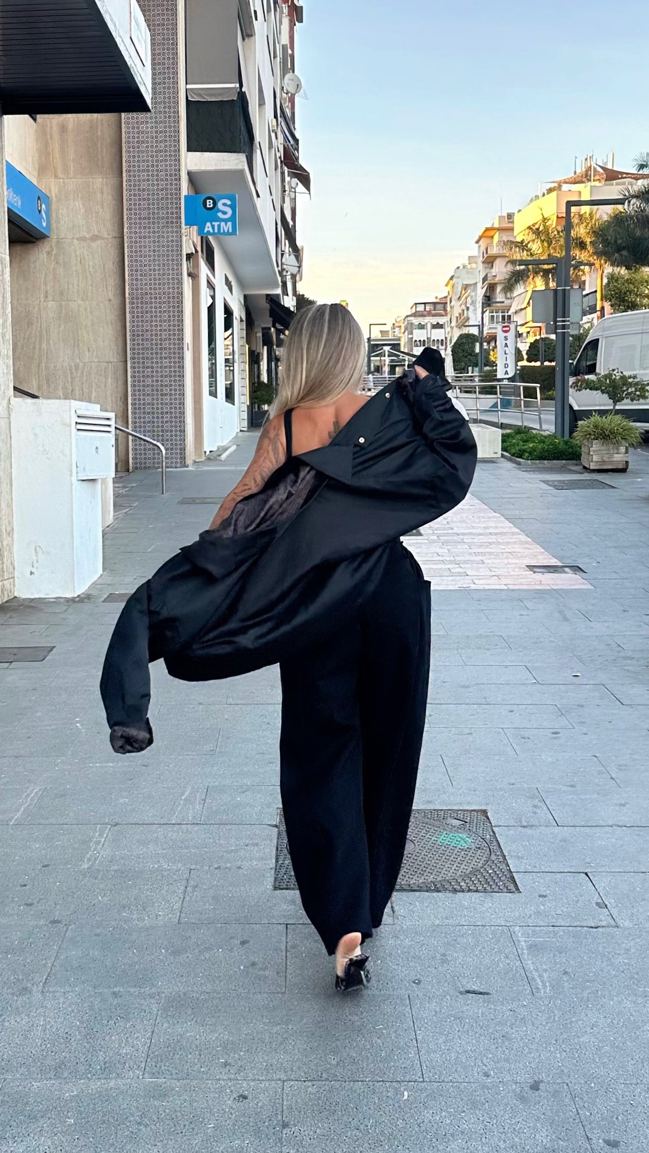 Black joggers with details