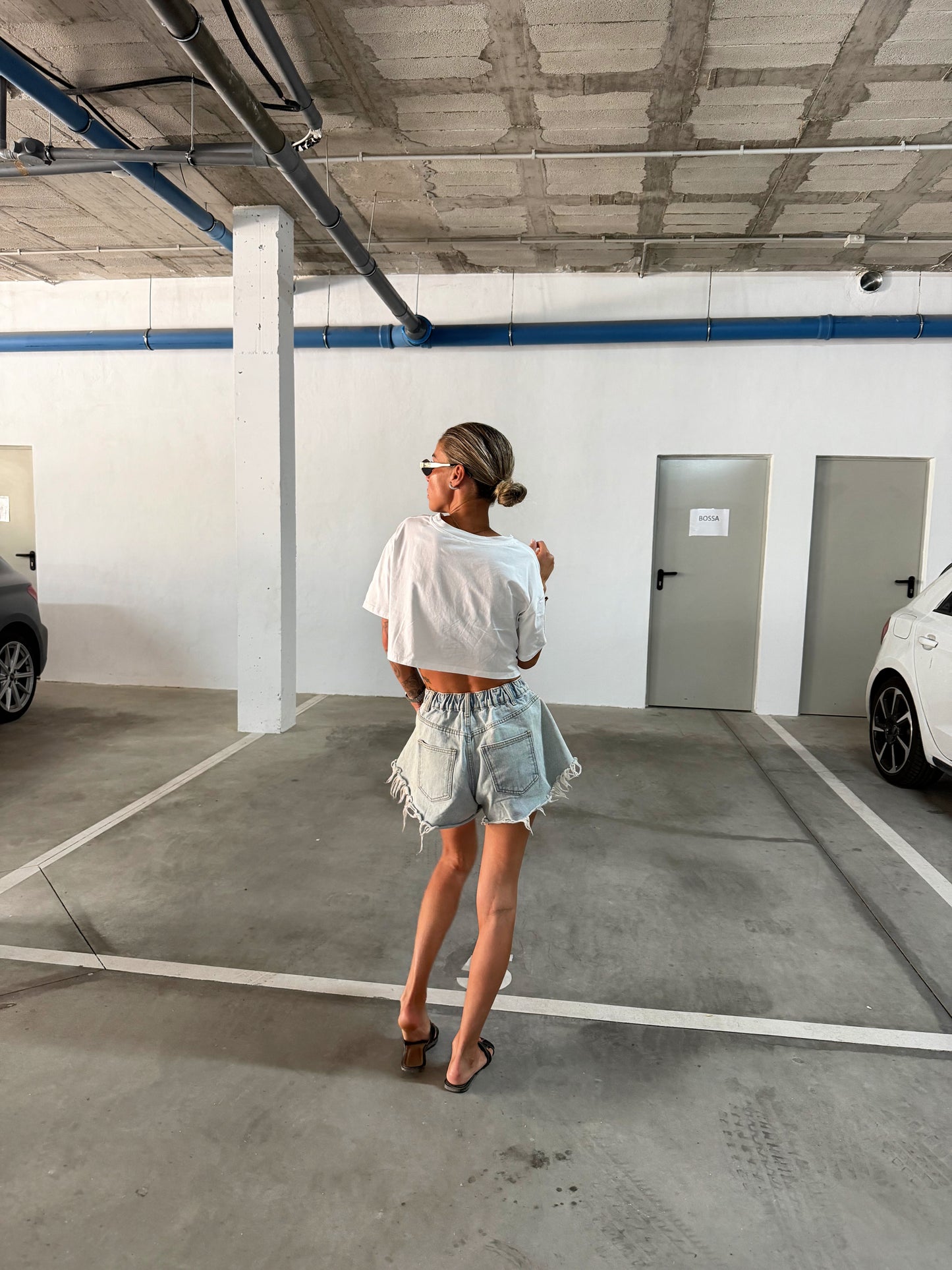 Short Kristy light blue