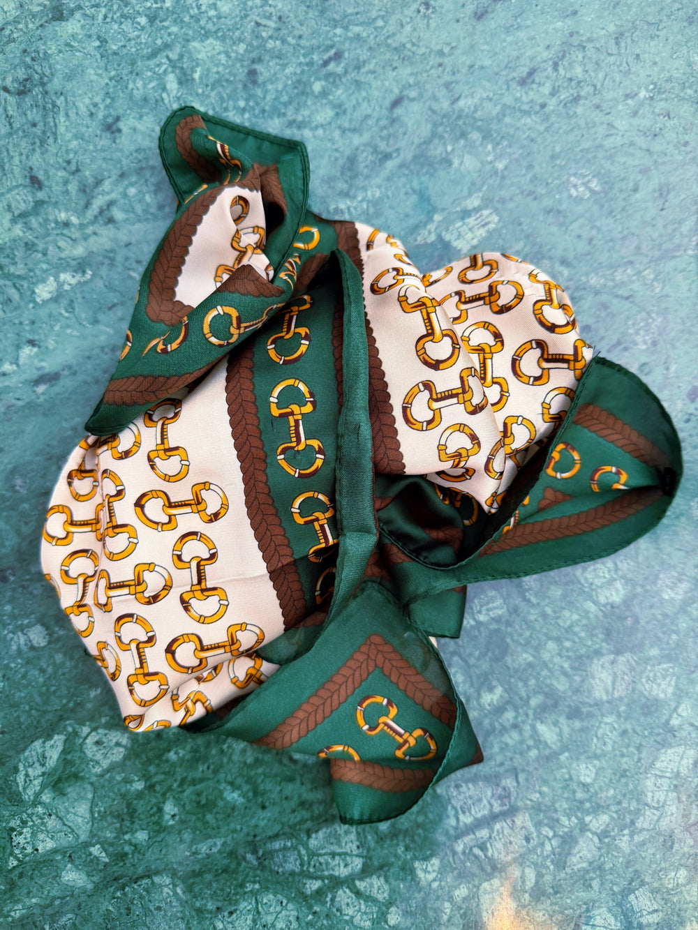 Scarf viscose green