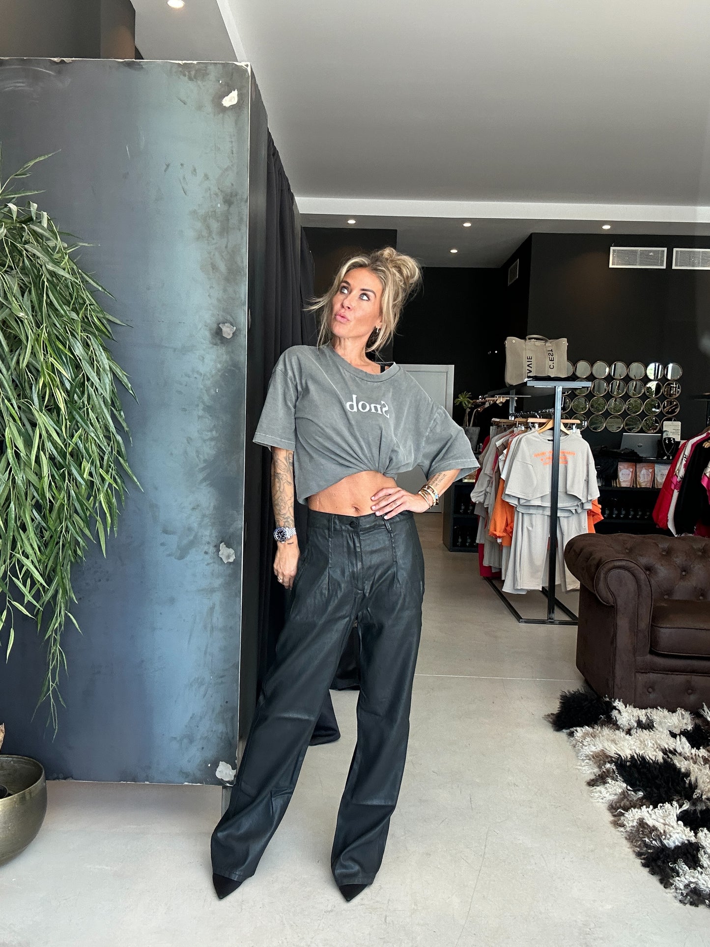 Fake leather jeans Homage