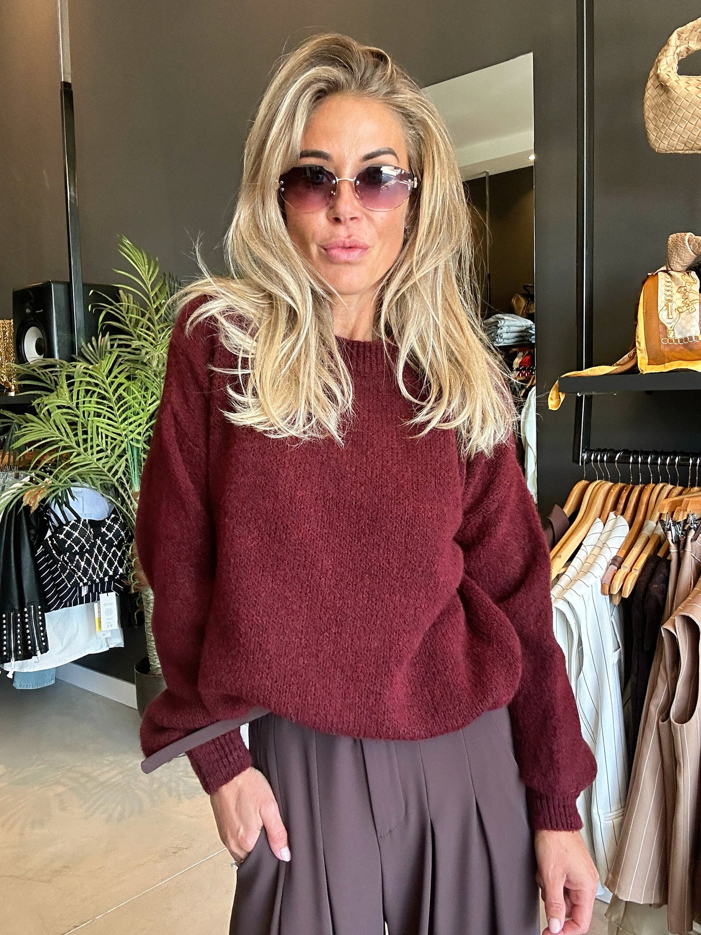 Sweater ROMY burgundy