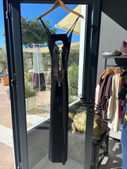 BLACK SILVER HOOP DRESS