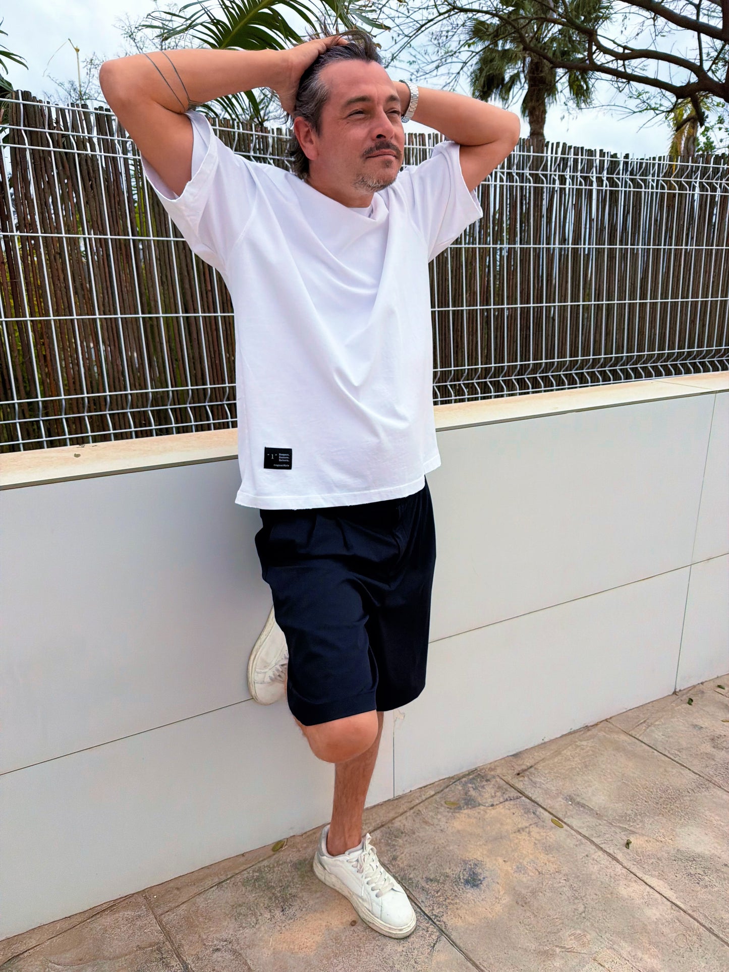 White oversized model