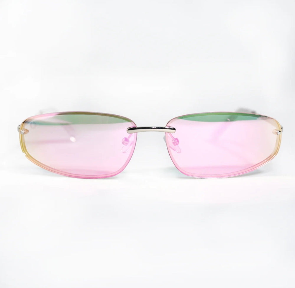 Pink Mirror Sunglasses