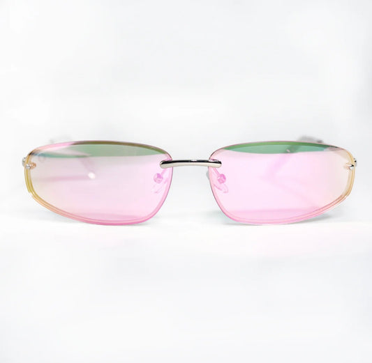 Pink Mirror Sunglasses