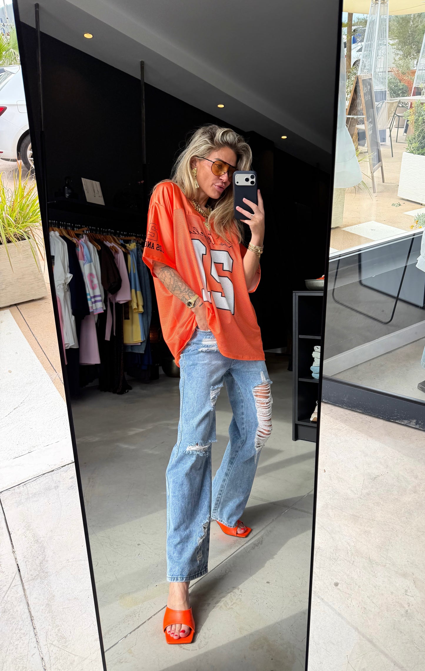 Baseball tee ORANGE