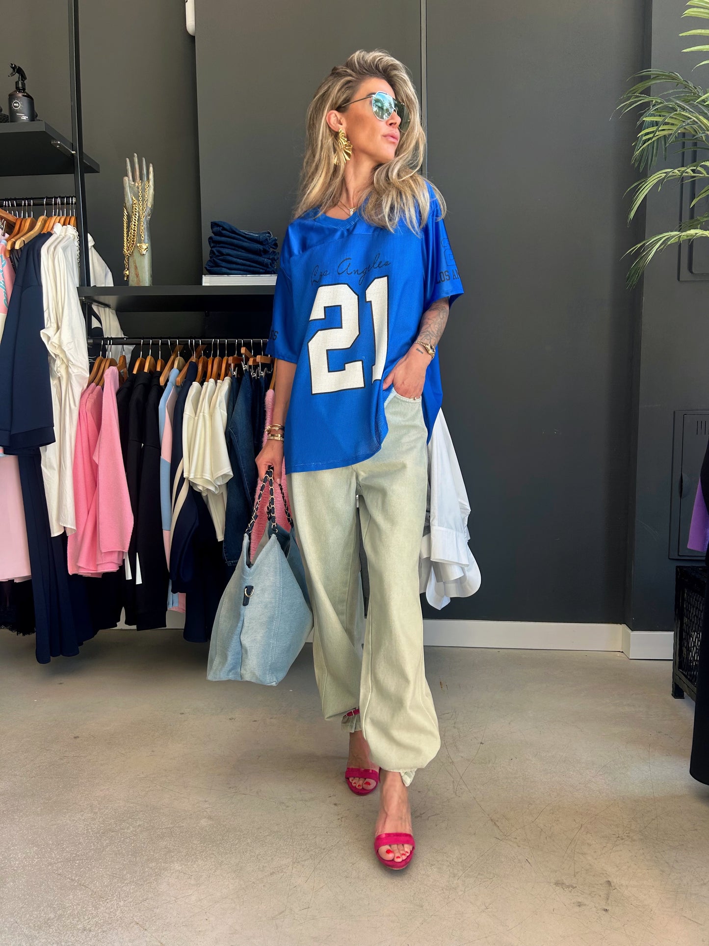 Baseball tee blue 21