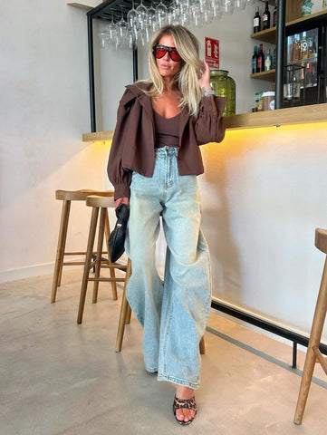 Trendy balloon-fit jeans