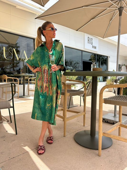 Silk green Summerdress