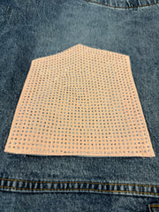 Blue special detail short - pink pocket