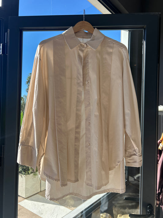 BEIGE OVERSIZED SHIRT