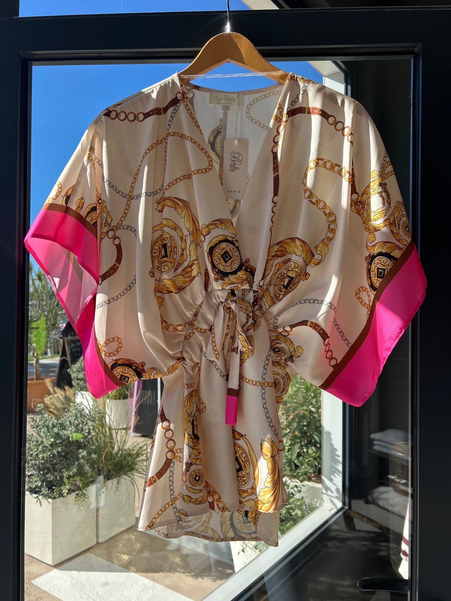 PINK VERSACE BLOUSE