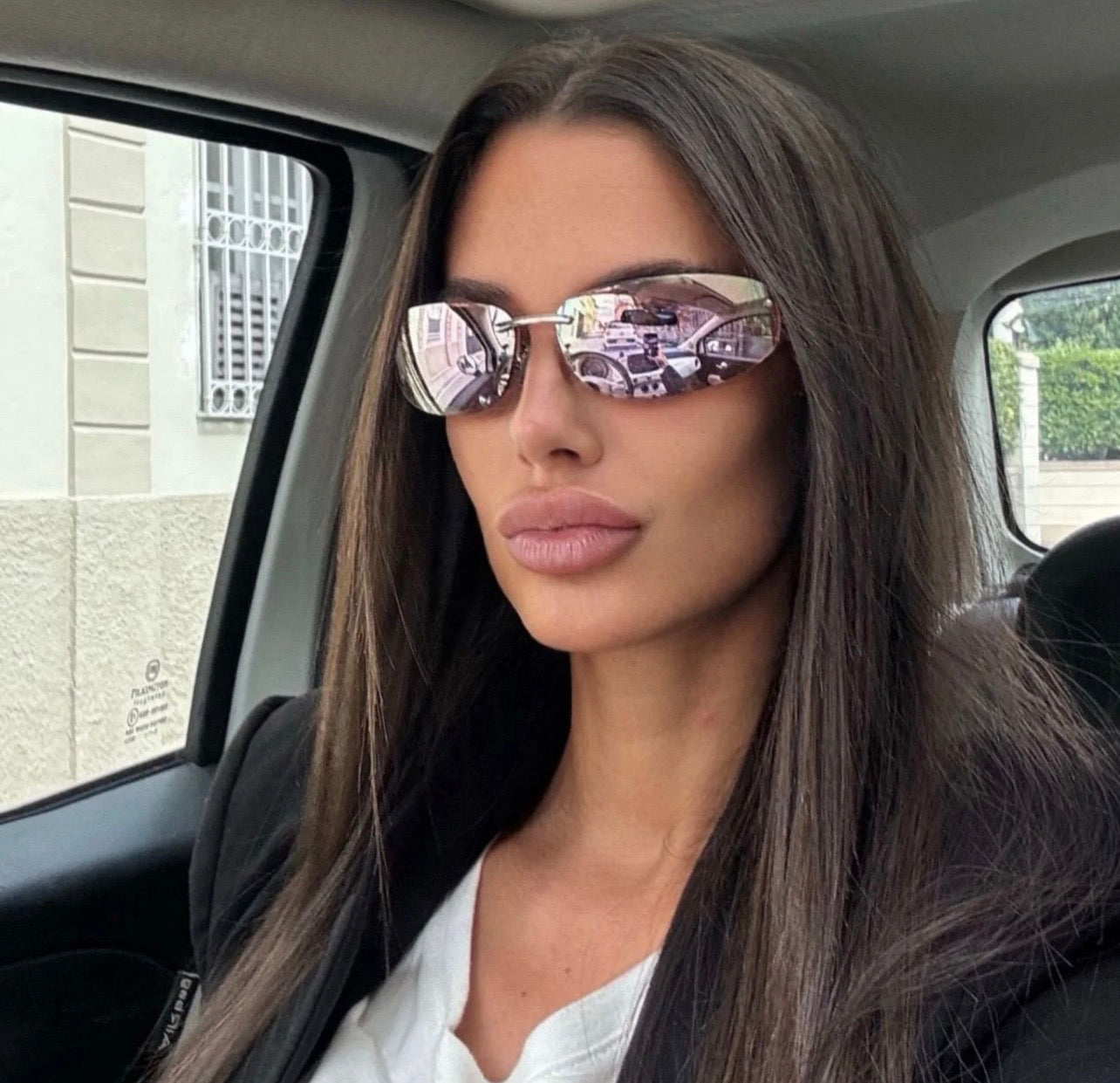 Pink Mirror Sunglasses