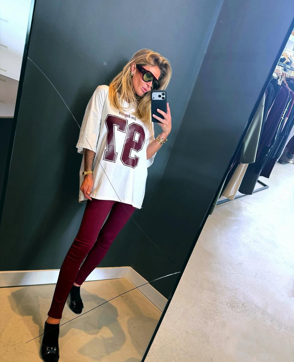 Burgundy legging