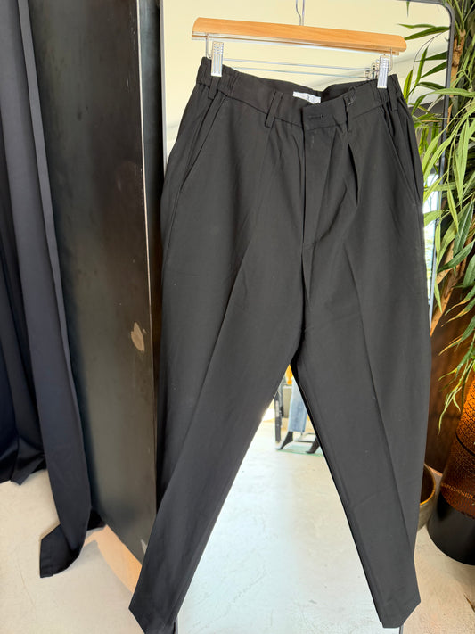Trousers men black