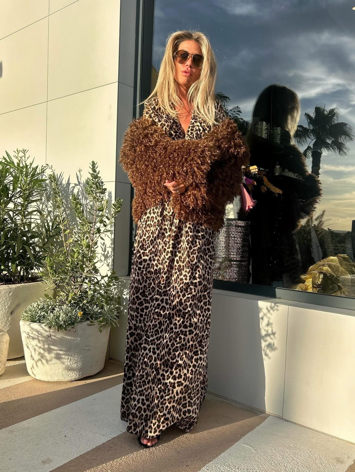 Fake fur light brown