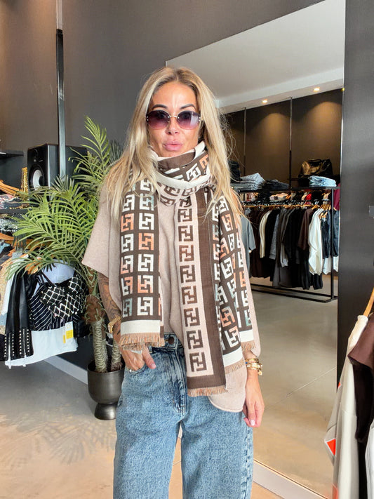 Scarf FF Brown