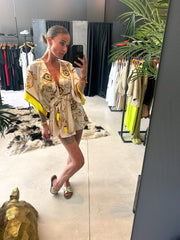 YELLOW VERSACE BLOUSE