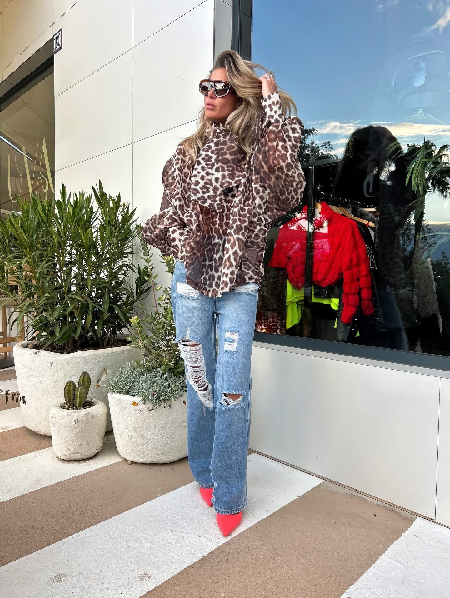Leopard Blouse Mon