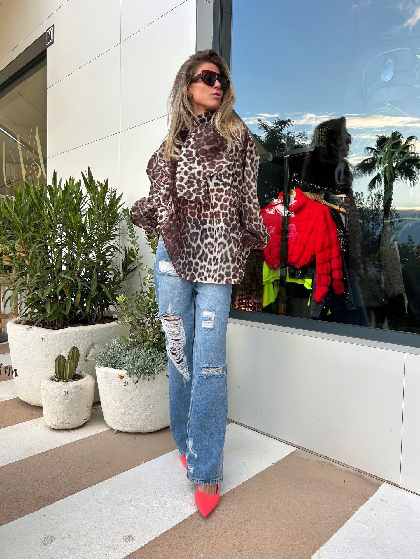 Leopard Blouse Mon