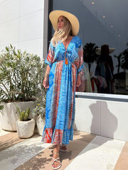 Blue long dress