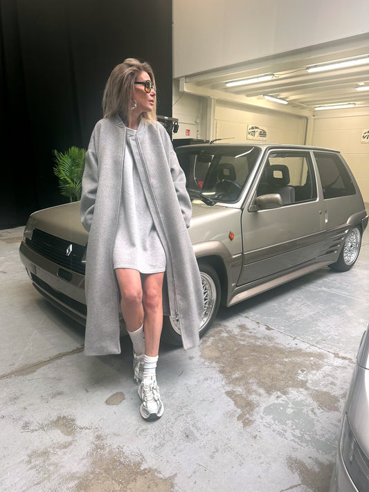 Long grey coat