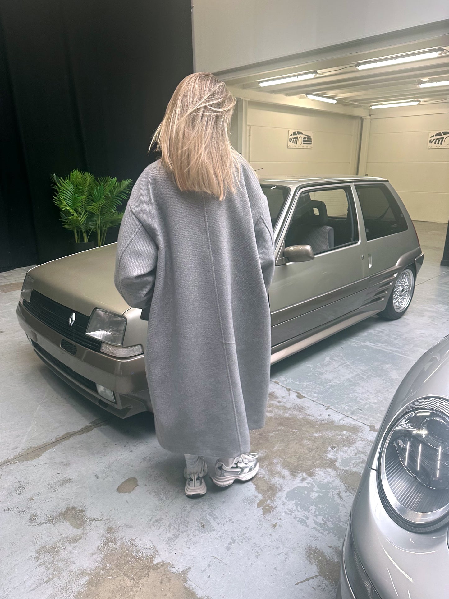 Long grey coat