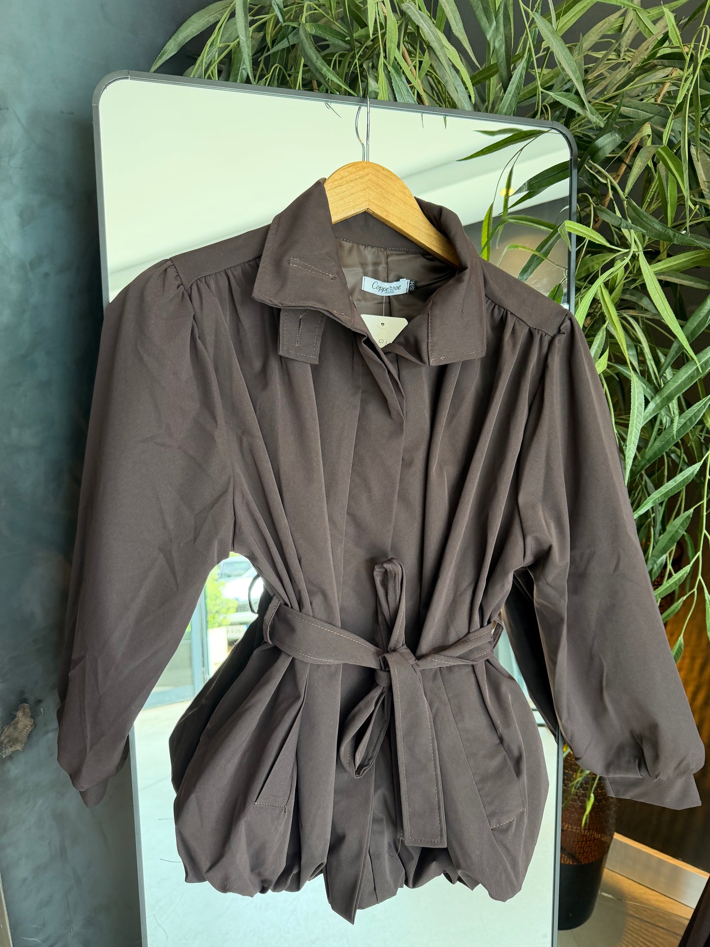 Jacket Brown with belt