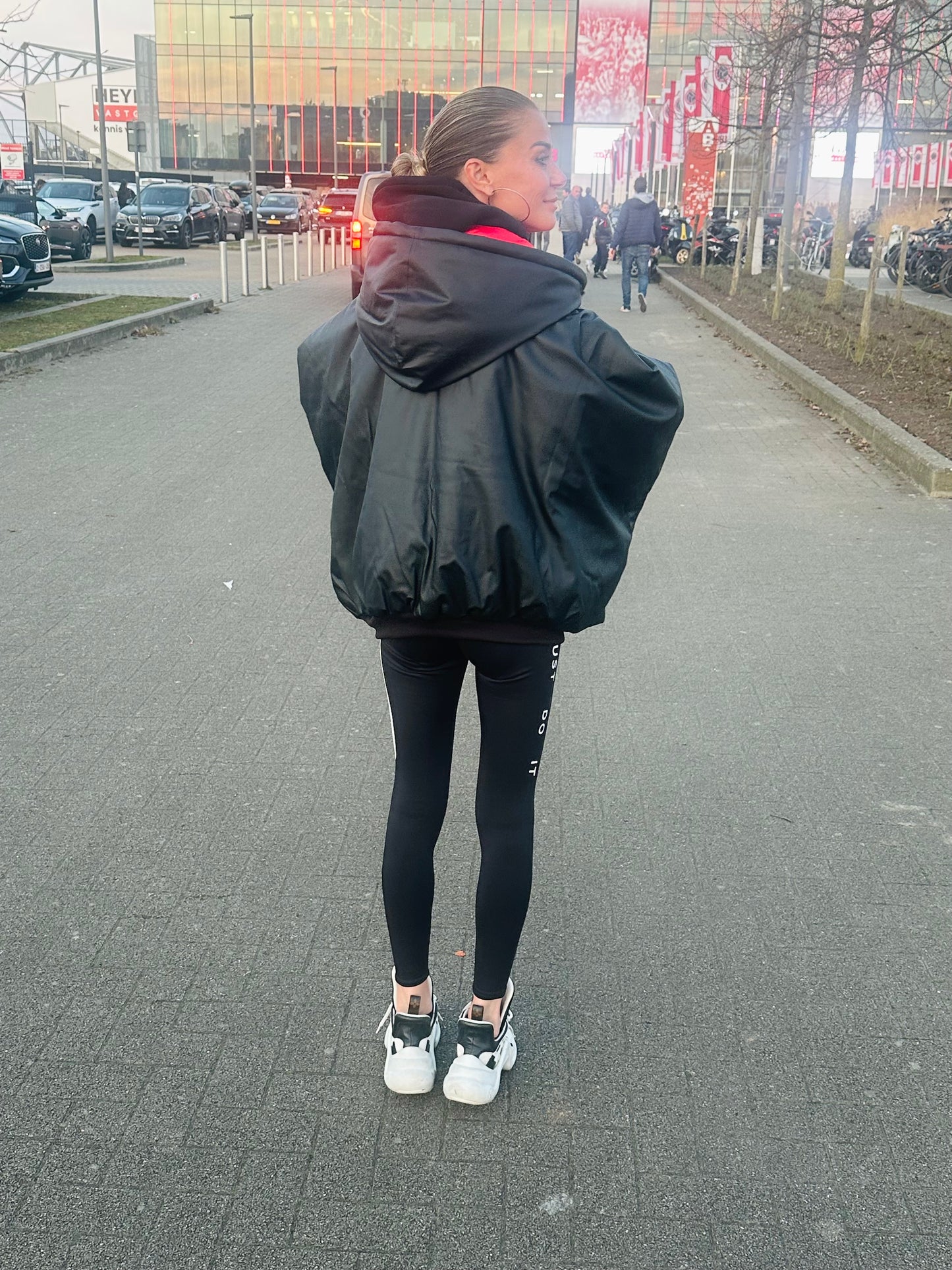 Jacket MAT RED - BLACK reversible