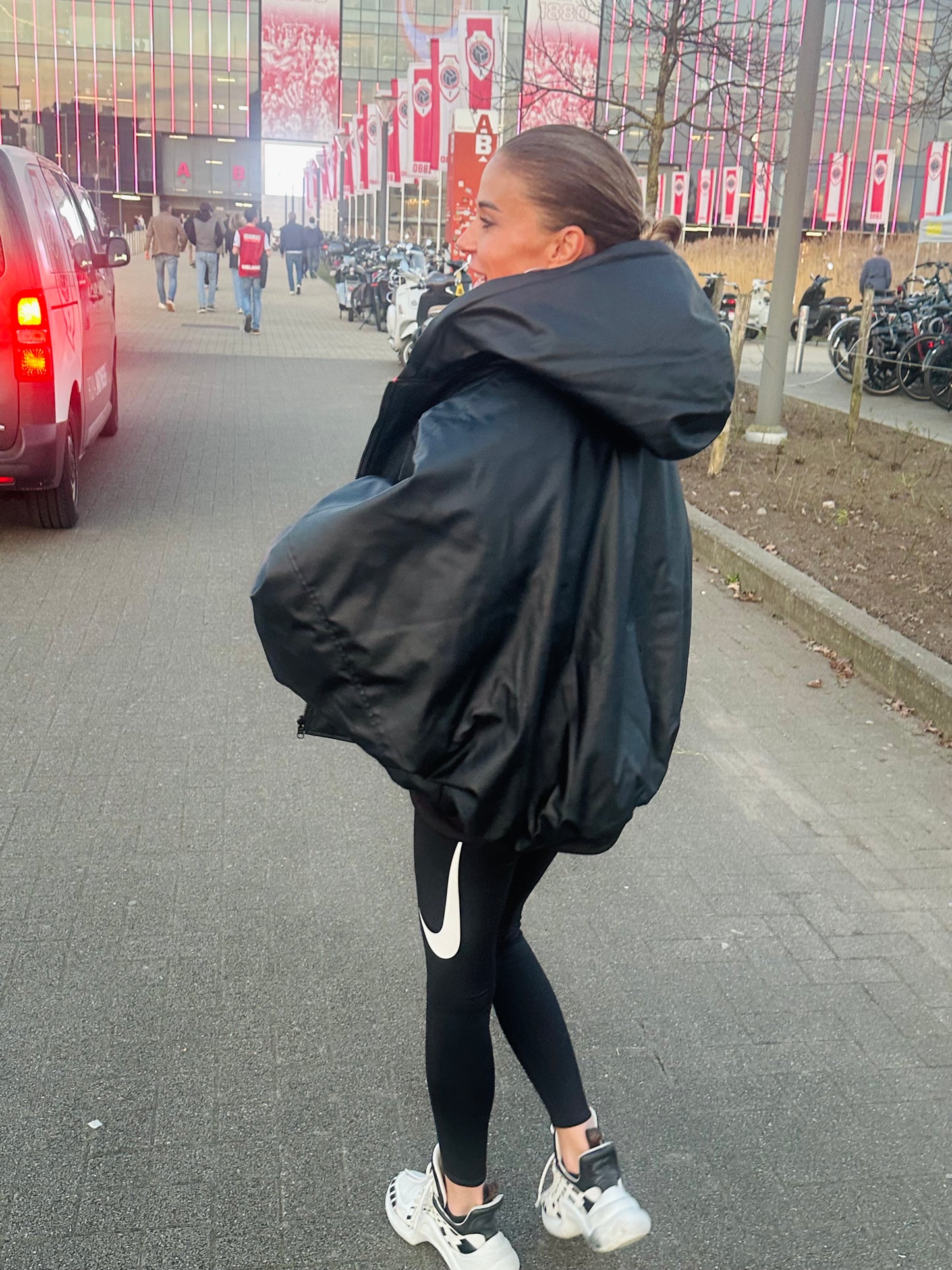 Jacket MAT RED - BLACK reversible
