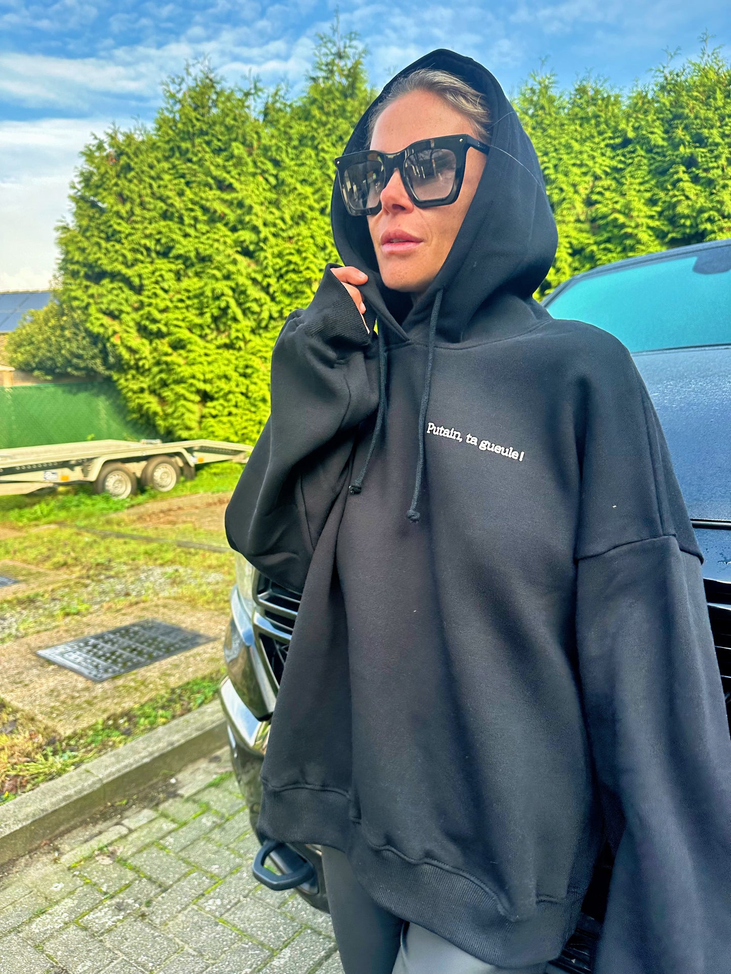 Sweater Putain Ta Guelle BLACK