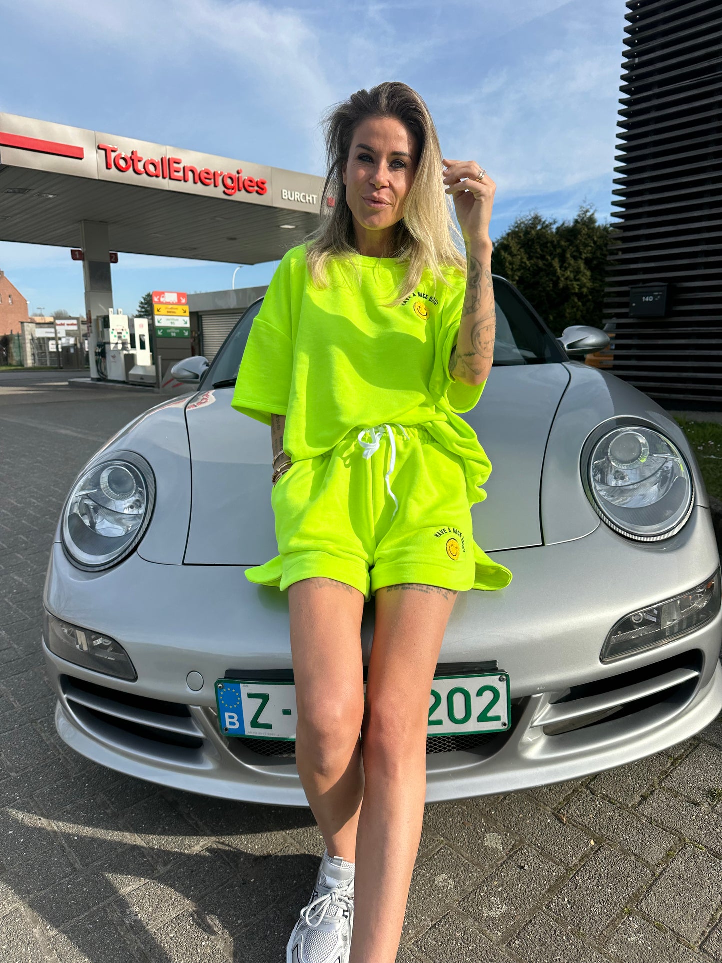 Jogging Set with short - Have a nice day